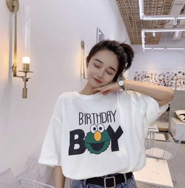 Áo thun tay lỡ Unisex BirthDay Boy