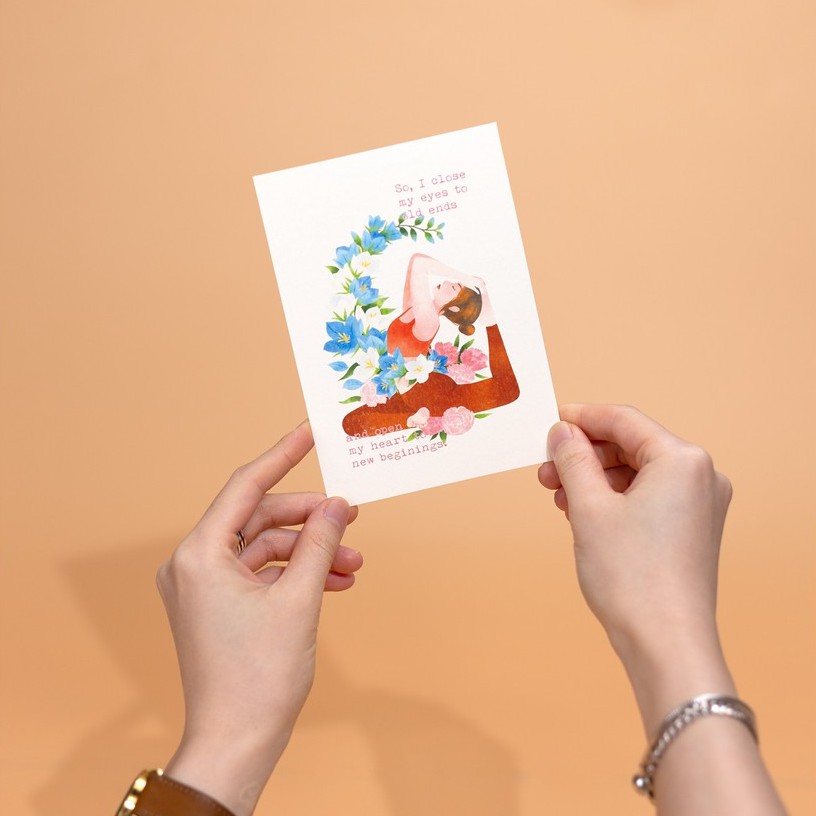 Postcard mẫu Cô Gái - You are enough