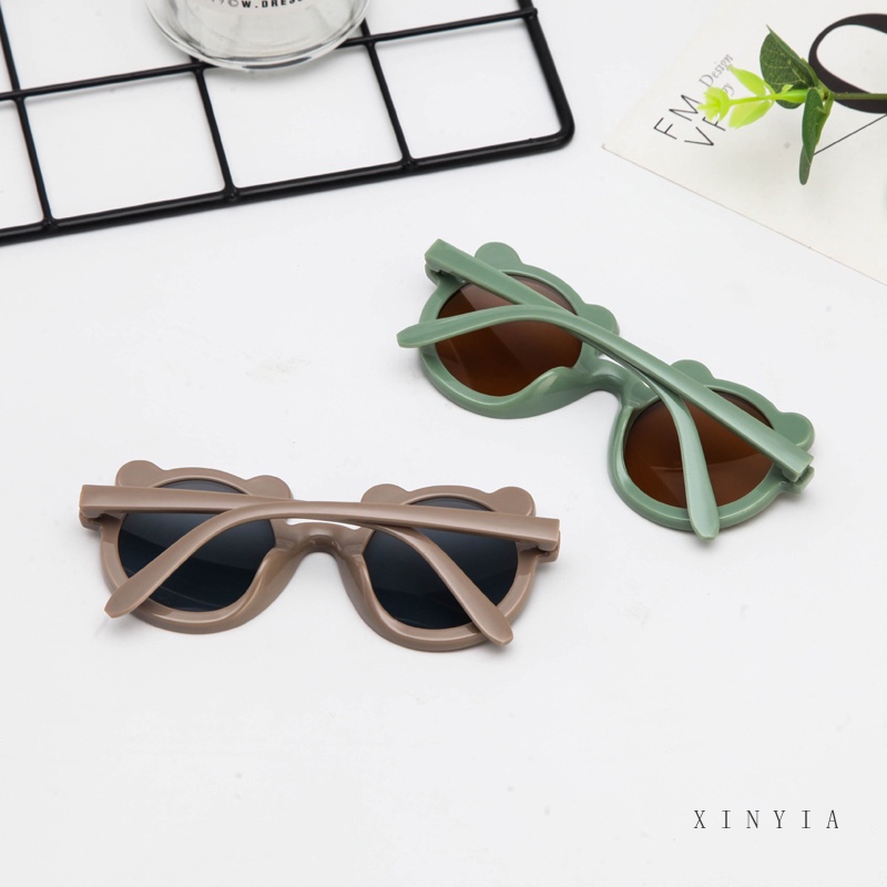 Kính Mát Hình Gấu Hoạt Hình Cho Bé 0-8 Tuổi