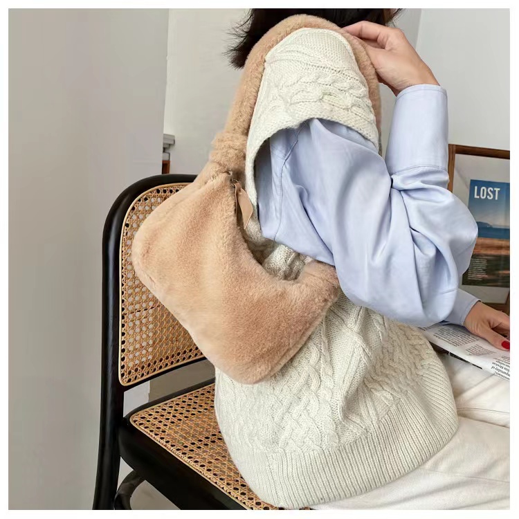 Sf9382 Túi Xách Đeo Vai Flannel Mềm