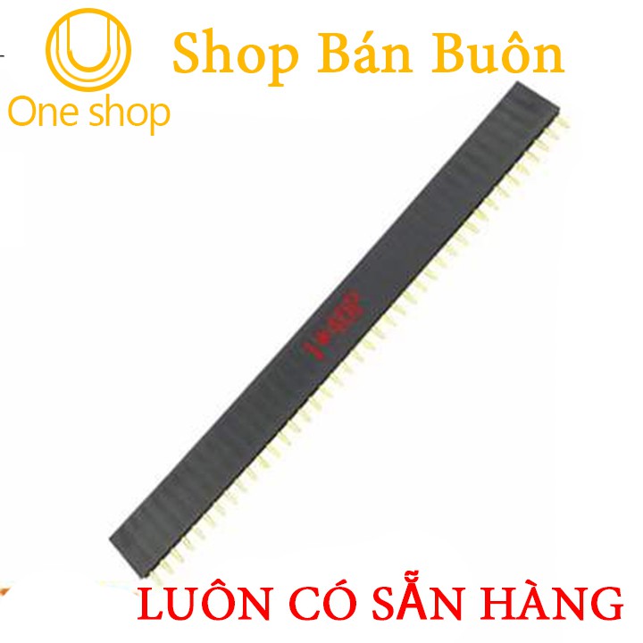 Thanh Jump Cái Đơn 1x40P 2.54mm ( Đen )