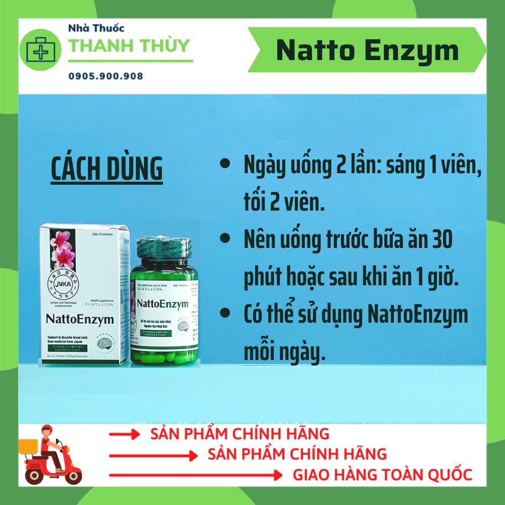 Viên Uống NattoEnzym DHG Cải Thiện Tuần Hoàn Máu Não, Cao Huyết Áp