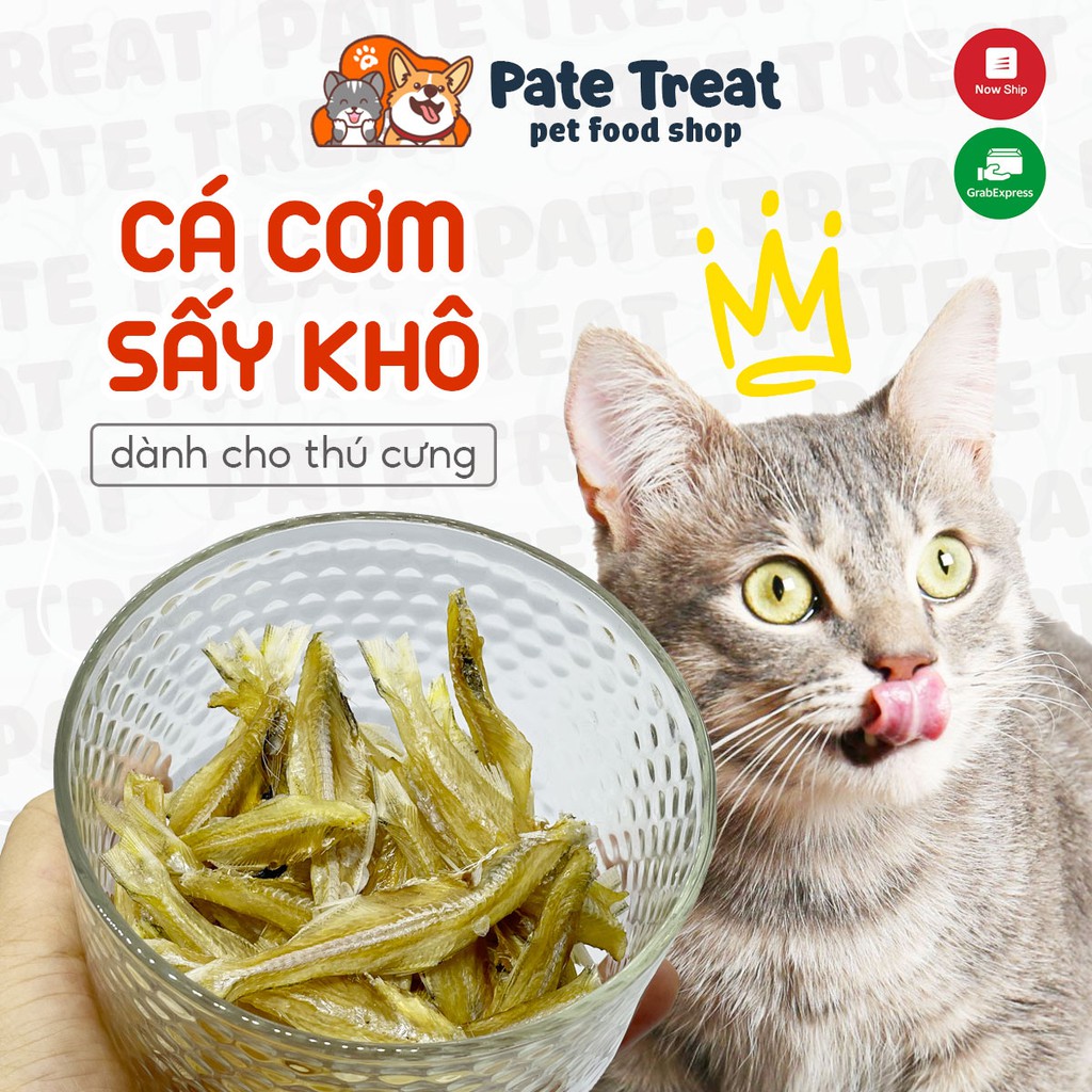 Treat Bánh Thưởng Cho Chó Mèo Cá Cơm Sấy Khô PATE TREAT Homemade 20gr 50gr Thức Ăn Cho Chó Mèo Thú Cưng