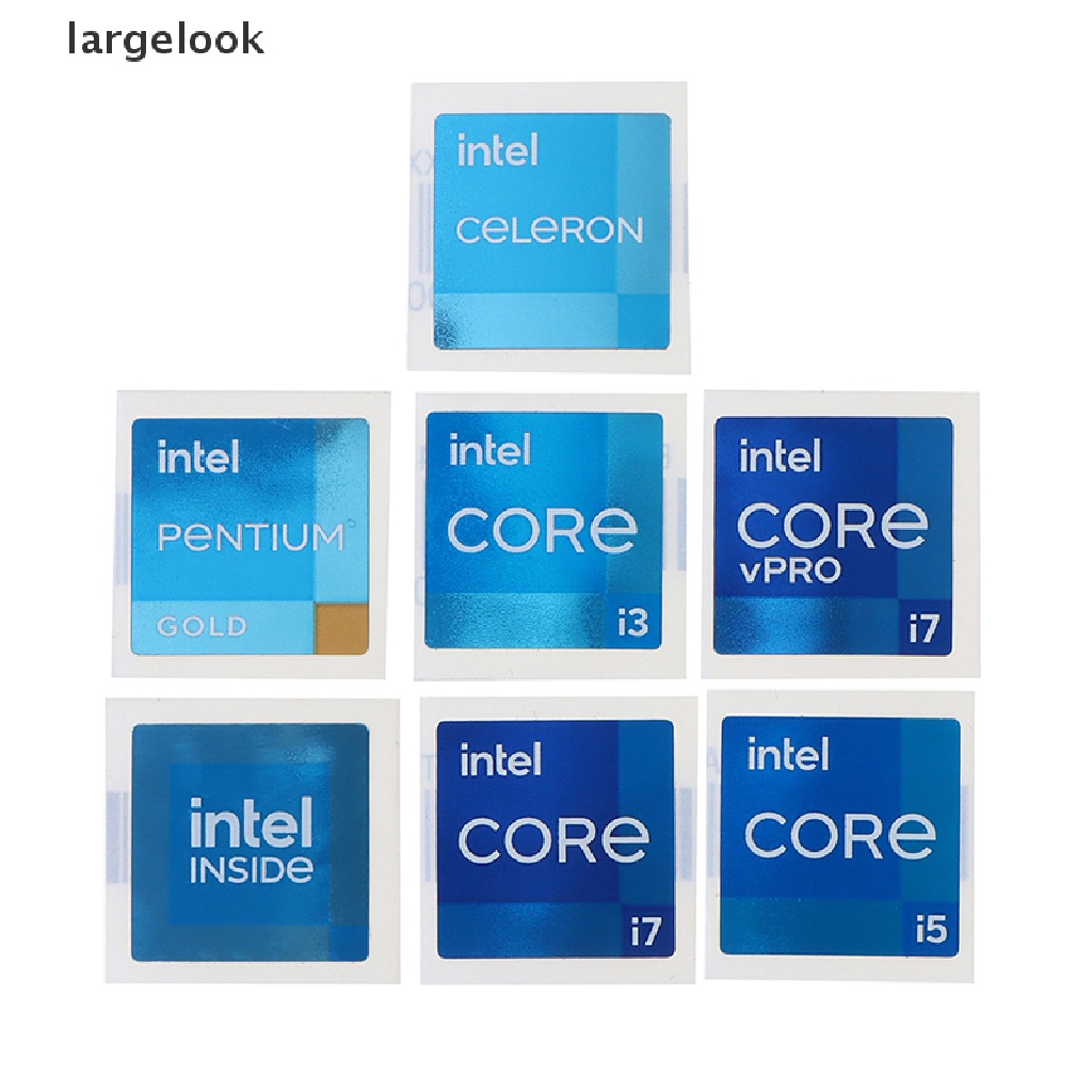Bộ 5 miếng dán trang trí CPU máy tính laptop i3 i5 i7 VPRO thế hệ 1