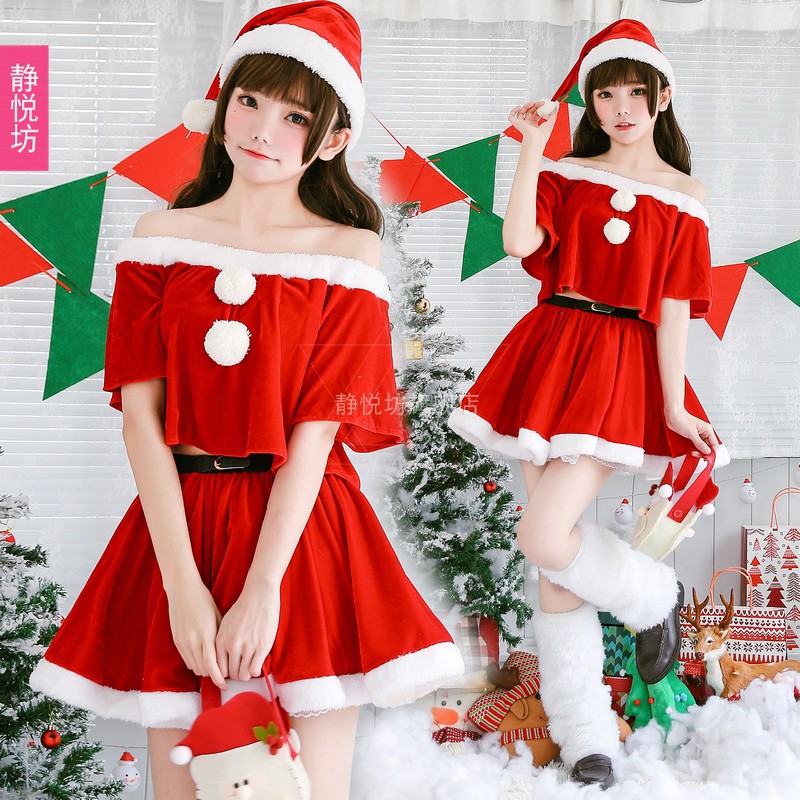 Bộ Trang Phục Hóa Trang Ông Già Noel Cho Nữ