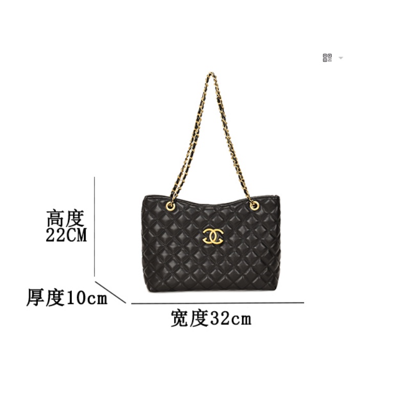 D02 Túi xách bản to dây xích thời trang