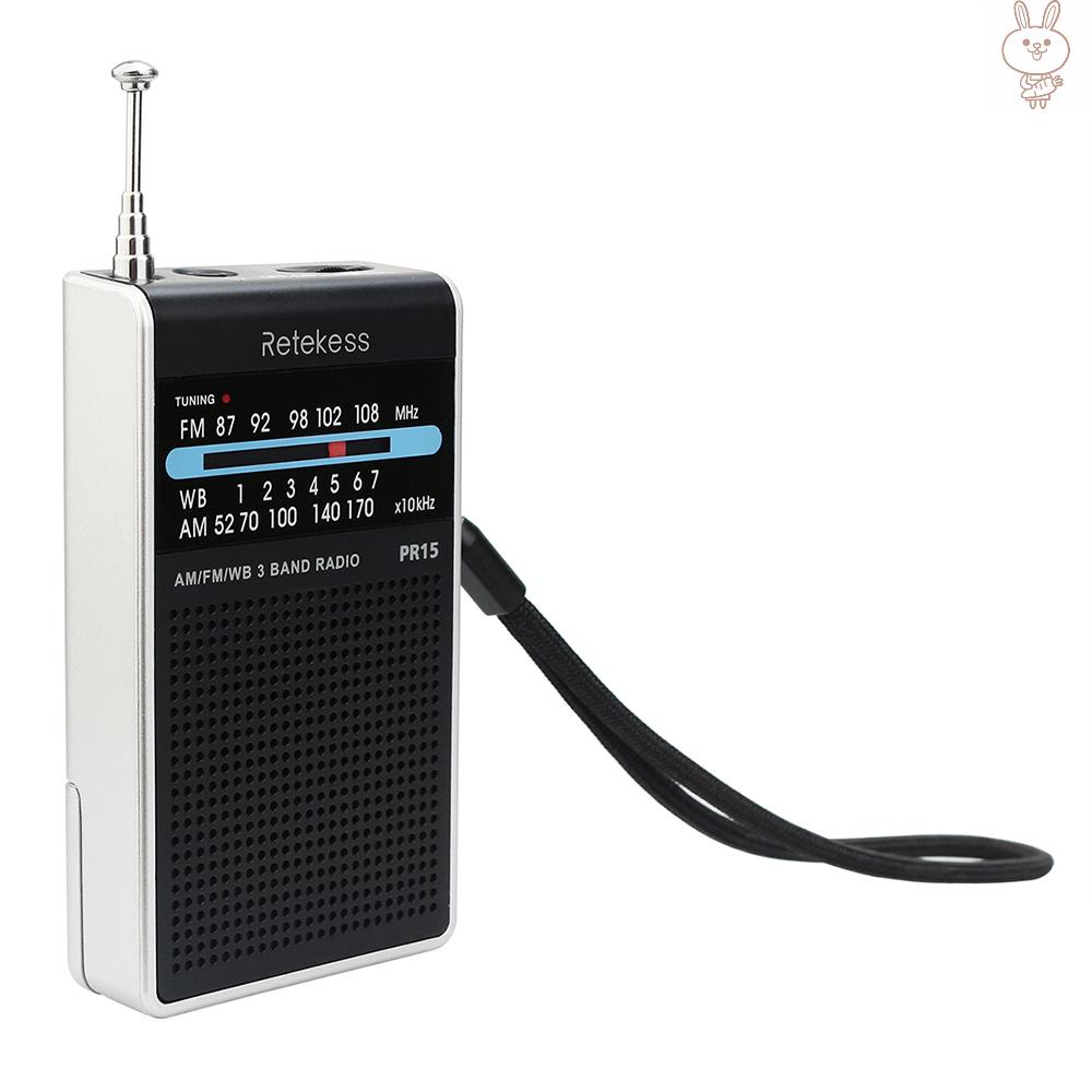 Radio Mini Bỏ Túi Retekess Pr15 Fm / Am / Wb