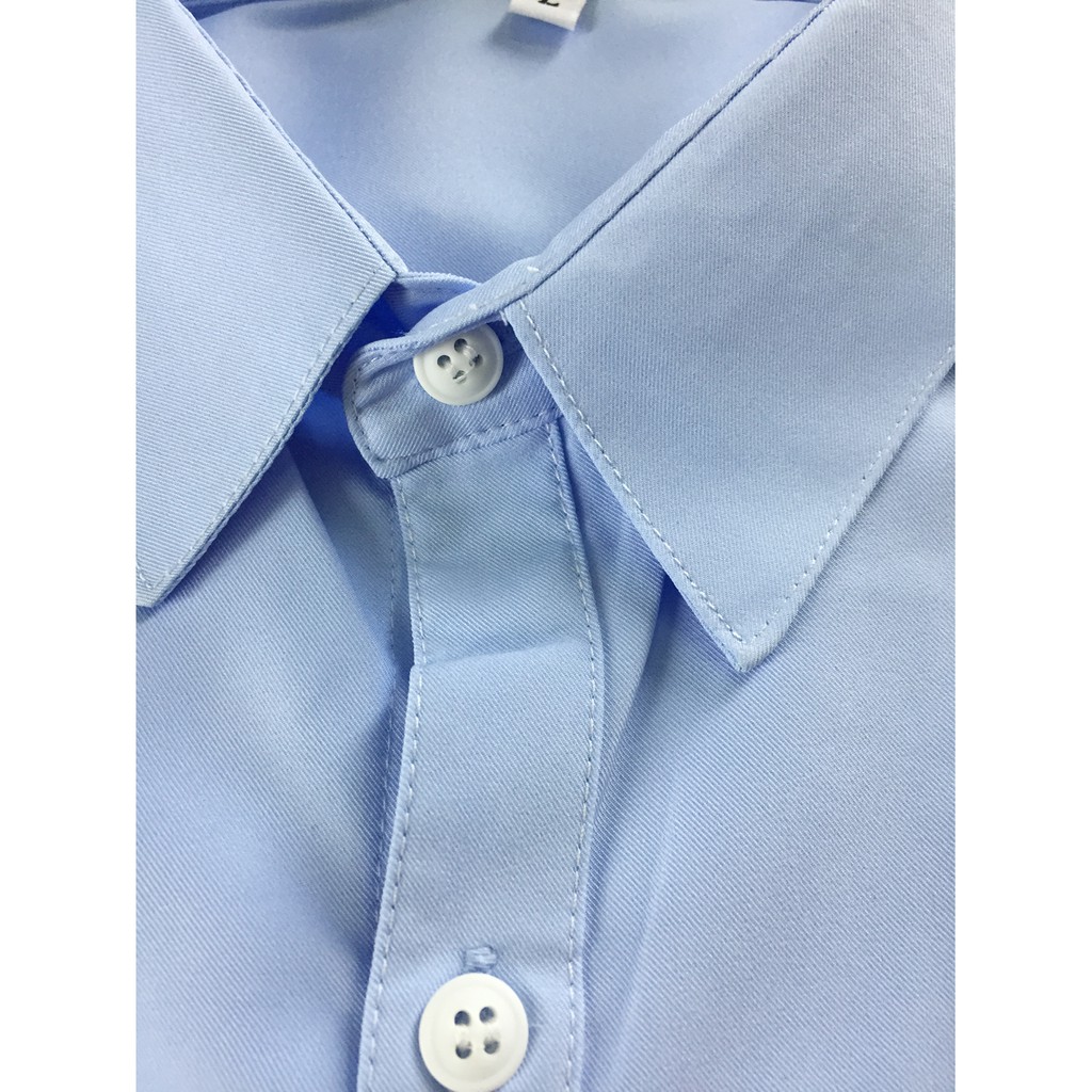 Set Áo Sơ Mi Gia Đình FIGTREE Màu Xanh Nhạt Siêu Xinh Cho Cả Nhà