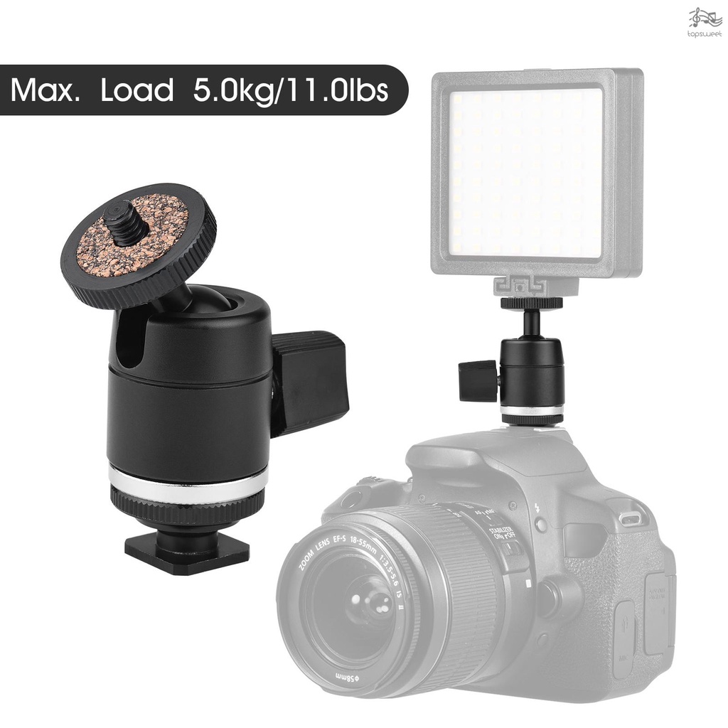 Đầu Bi Mini Xoay 360 Độ Với Ốc Vít 1 / 4 Inch Cho Giá Đỡ Ba Chân Máy Ảnh Túi Đựng Đồ Dùng 11lbs Tiện Dụng | BigBuy360 - bigbuy360.vn