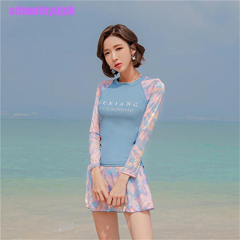 Bộ Đồ Bơi Hai Mảnh Tay Dài Chống Nắng Phong Cách Thể Thao Cho Nữ | BigBuy360 - bigbuy360.vn