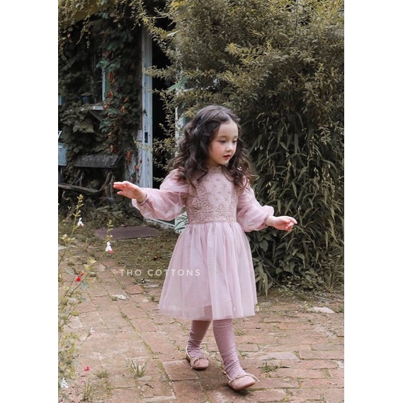 Váy cánh tiên Hàn Quốc bé gái siêu điệu đà