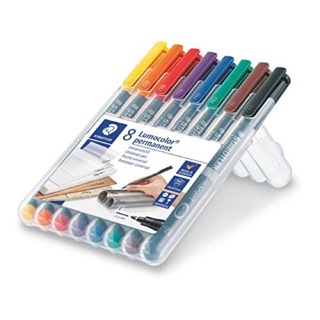 8 Bút lông kính (bút CD) STAEDTLER lumocolor permanent ® 317 WP8