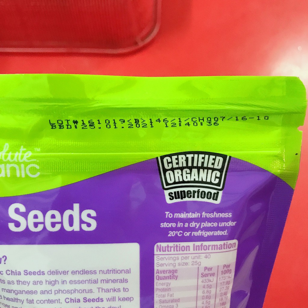 [DATE 2022 - Hạt Siêu Sạch] Hạt Chia Úc Absolute Organic 250g | BigBuy360 - bigbuy360.vn