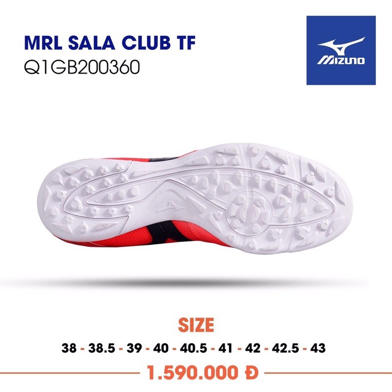 {HÀNG CHÍNH HÃNG} GIÀY ĐÁ BÓNG MIZUNO MRL SALA CLUB TF