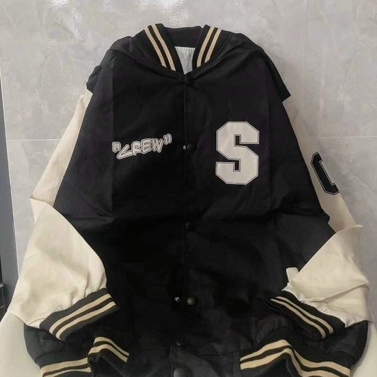 Áo khoác Bomber jacket áo dù 7ZIA TMS  form rộng Unisex 2 lớp Chống Nắng Siêu Hot ulzzang