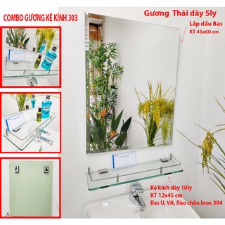 Combo gương kệ kính 303