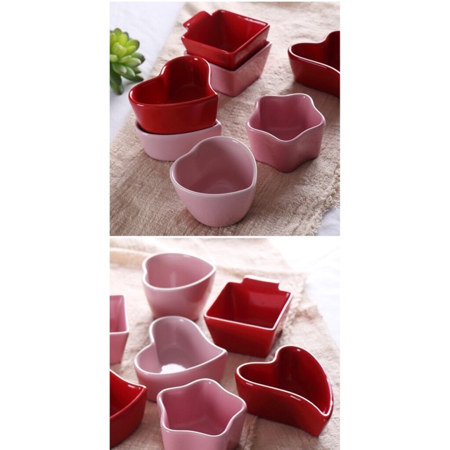 Bát sứ ADKN hình tim,sao,vuông