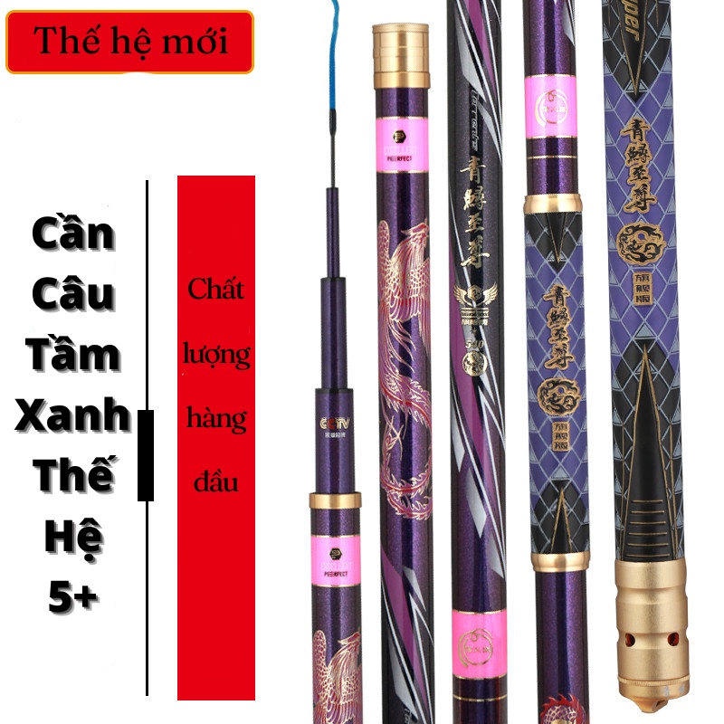 Cần Câu Đơn cao cấp Hộ Gíap Tầm Xanh thế hệ 5+ , chuyên Săn Hàng , cacbon 9 lớp công nghệ SPIRAL X