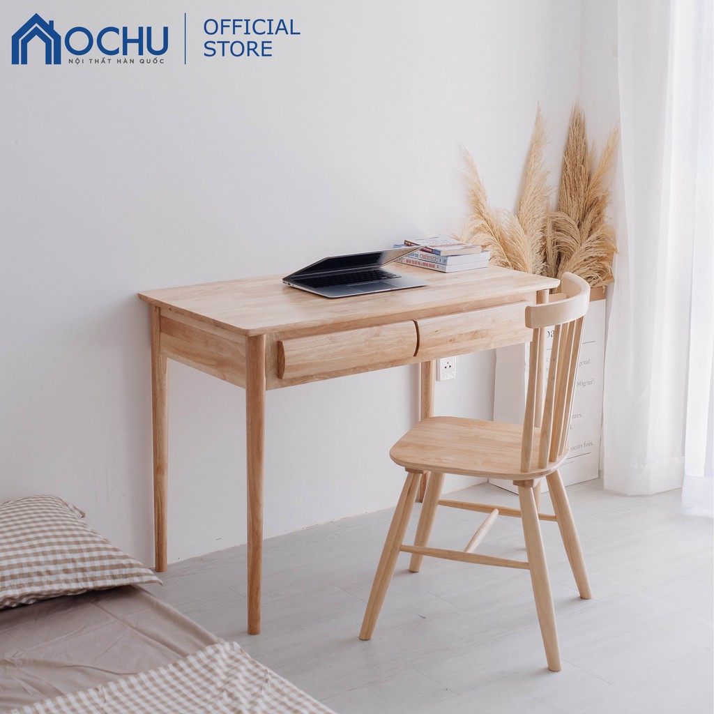 Bàn Làm Việc Gỗ Có Hộc OCHU - B Table - Natural