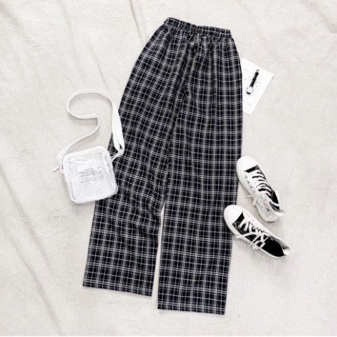 Quần Caro - Quần Baggy Nam Nữ Unisex Sọc Caro 4 Màu Siêu Hot - LP.STORE | BigBuy360 - bigbuy360.vn