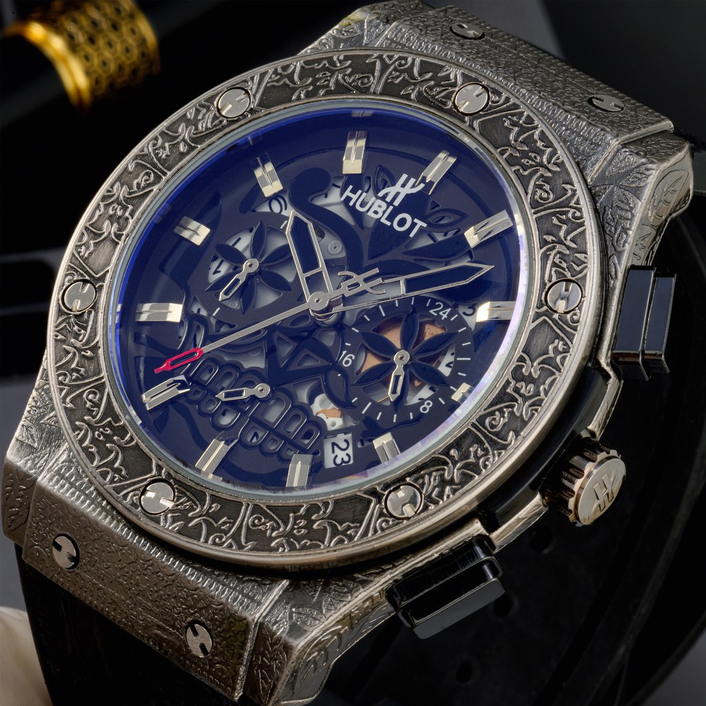 [Tặng box hãng] Đồng hồ nam Hublot cao cấp full đá DH207