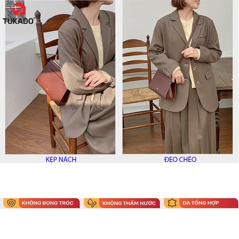 Túi Xách Nữ Đeo Chéo Kẹp Nách Chính Hãng MICOCAH Dáng Công Sở Thời Trang Da Cao Cấp Cực Đẹp MC62 - TUKADO | BigBuy360 - bigbuy360.vn
