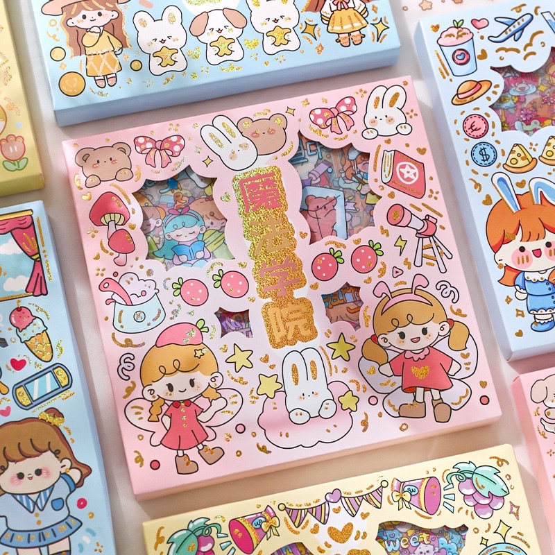 🎃Set 100 tấm sticker mẫu mới cute