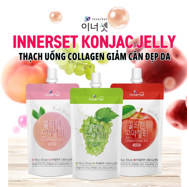 Thạch uống collagen giảm cân đẹp da InnerSet Konjac Jelly