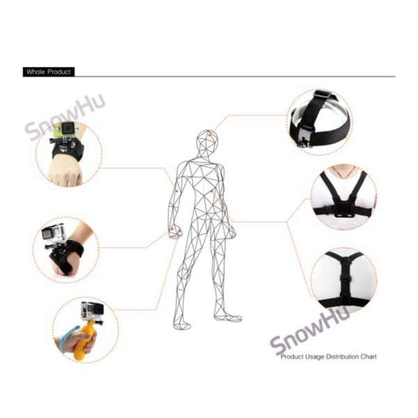 XIAOMI Bộ Phụ Kiện Gs41 Chuyên Dụng Dành Cho Camera GoPro Yi | BigBuy360 - bigbuy360.vn