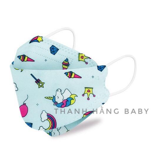 Khẩu Trang Cho Bé, Khẩu Trang Trẻ Em 4 Lớp Chống Bụi Kháng Khuẩn Thanh Hằng Baby 2 Đến 8 Tuổi