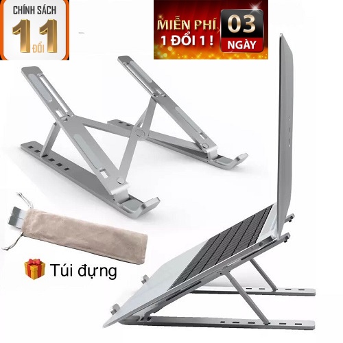 Giá đỡ Laptop , Giá kê MacBook ,chất liệu bằng nhôm điều chỉnh độ cao , dễ gấp gọn