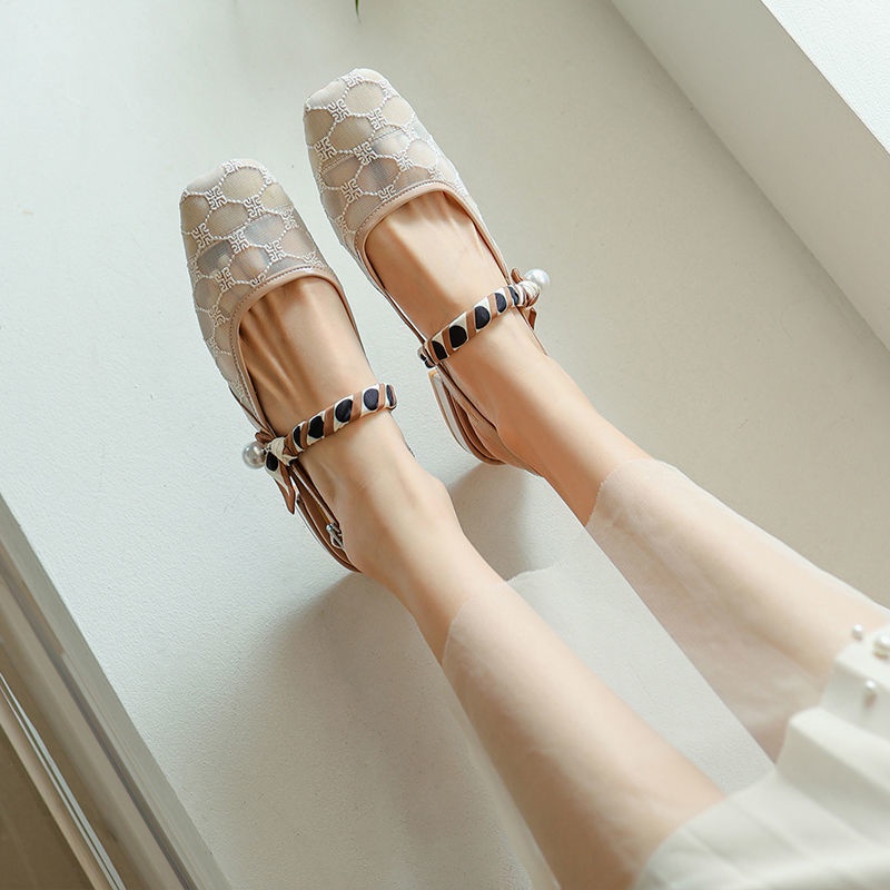 Sandal Đế Bằng Thiết Kế Mới Thoáng Khí Năng Động Thời Trang Dành Cho Mù