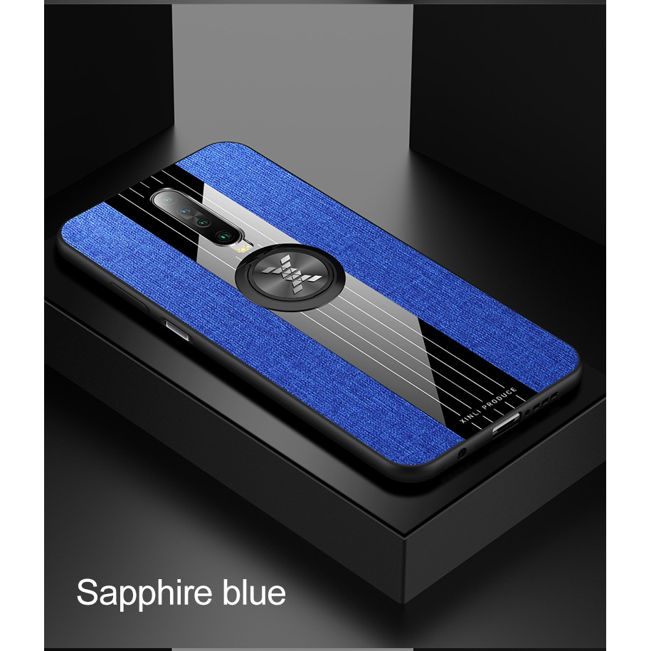 Ốp lưng bằng sợi vải cứng có đế đỡ vòng khuyên cho Xiaomi Redmi K30i Pro 5G K20 Pro Redmi K40 Gaming K40/K40 Pro