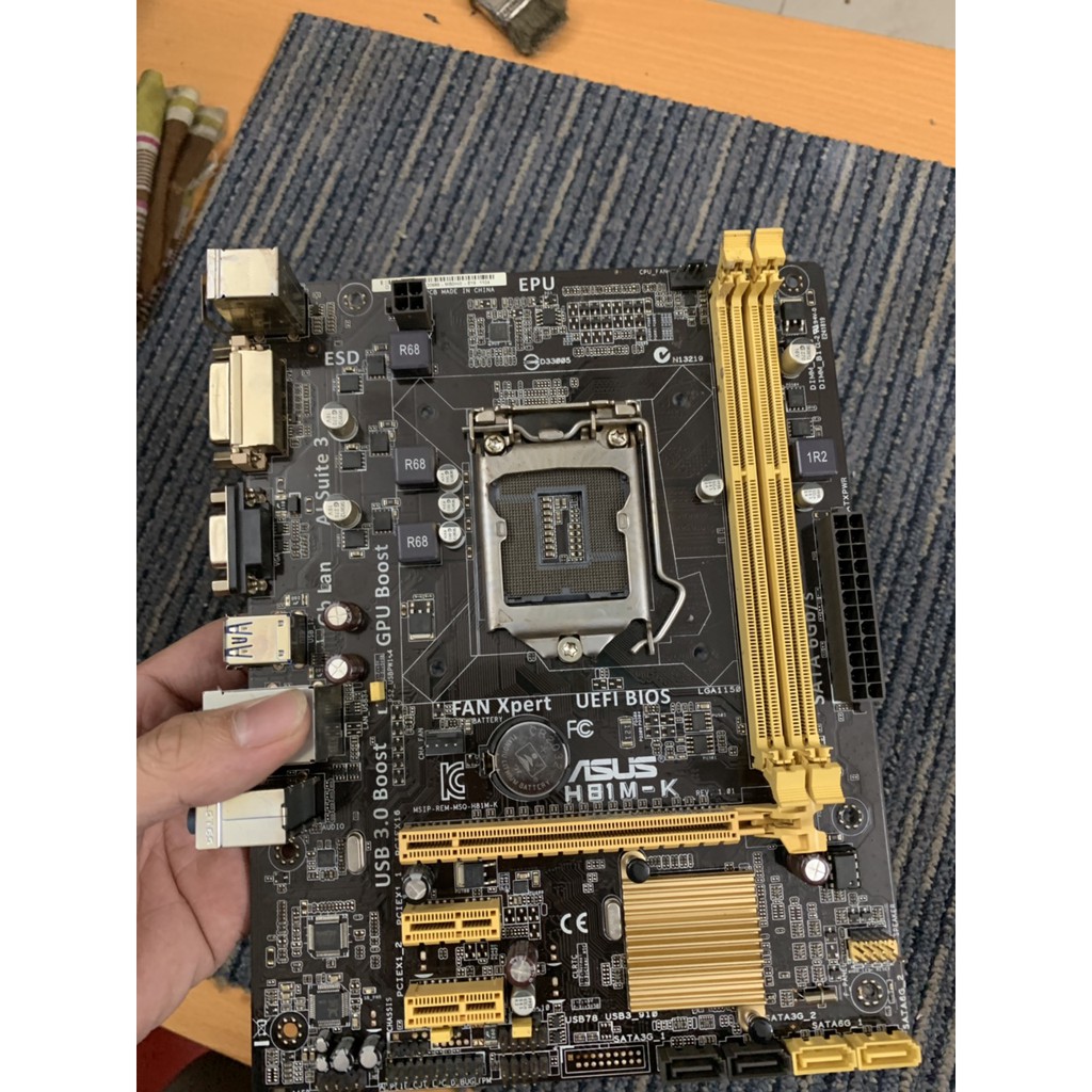 Bo mạch chủ , Main asus h81 M-K, Main máy tính H61, H81 , H110 .nguyên Zin, hàng like new, Bảo hành 1 tháng.