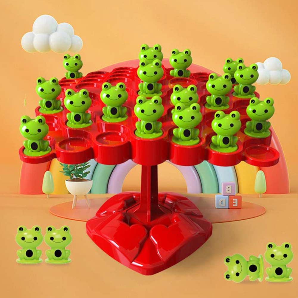 Frog Balance Tree Toys Home School Balance Board Game Montessori Math Toy Parent-child Interaction Tabletop Game Toys Kids Learning Toys