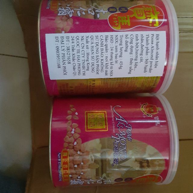 Bột Hạnh Nhân hiệu Poma Hong Kong lon 545gram