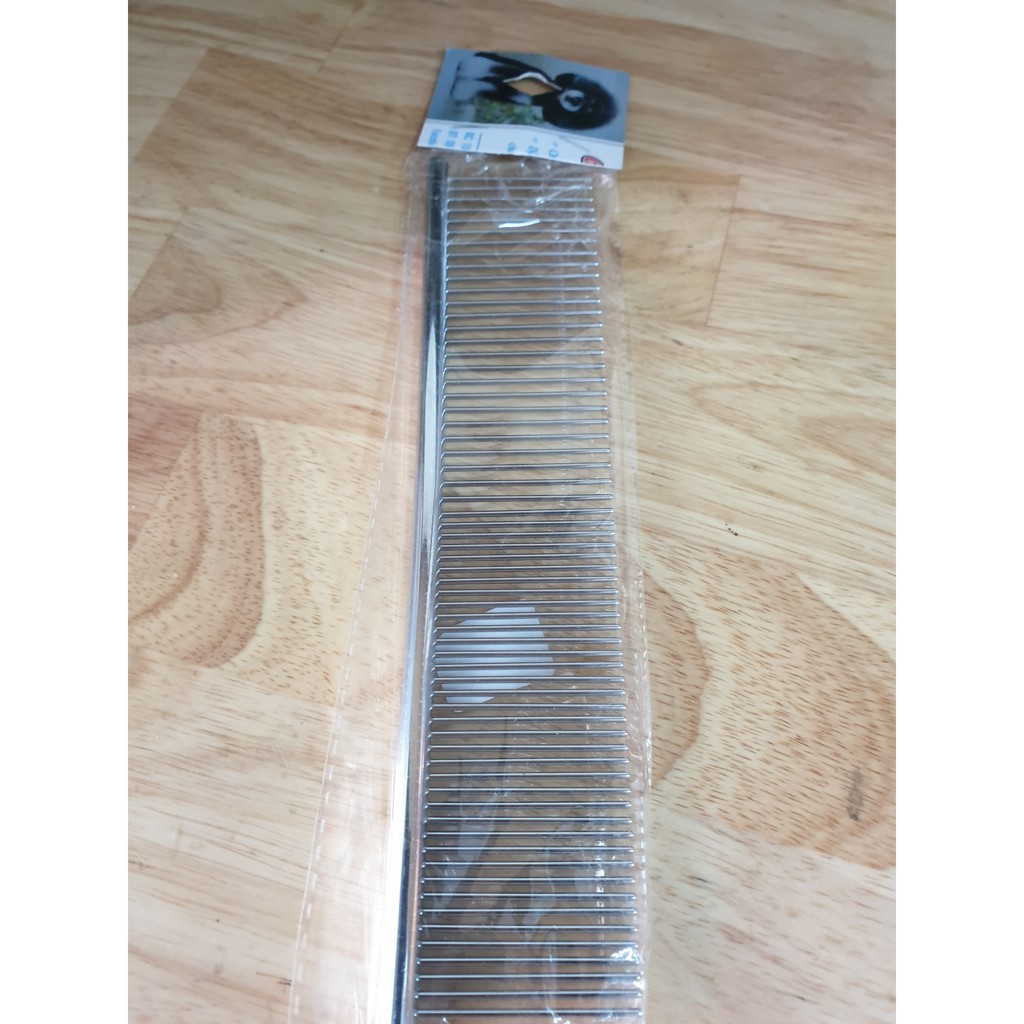 Lượt chải lông chó mèo inox 20 x 5 cm