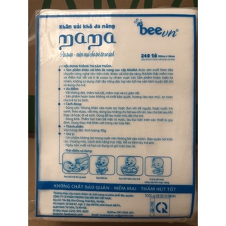 Khăn Khô Mama 240 tờ( Hàng Cty Chính Hãng)
