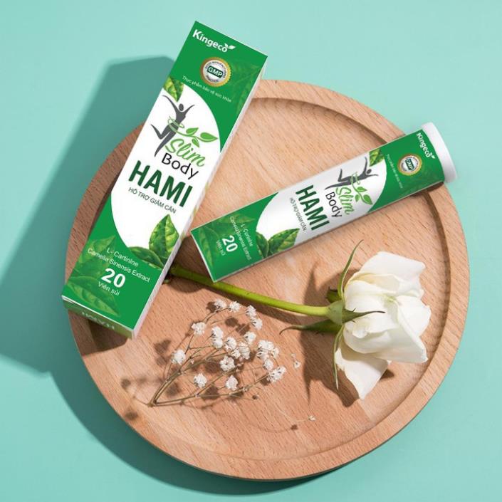 Slim body hamii – Viên sủi hỗ trợ giảm cân hiệu quả, an toàn, giúp chuyển hóa chất béo (20 viên)