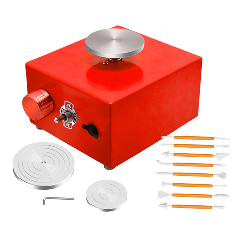 Máy Làm Gốm Sứ Mini Có Khay Xoay 45mm / 60mm / 100mm Cho Người Mới Bắt Đầu DIY