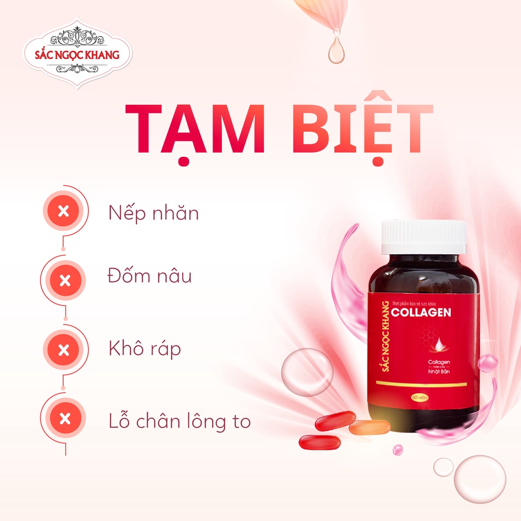 Collagen Sắc Ngọc Khang thế hệ mới - nguyên chất 100% nguyên liệu nhập khẩu từ Nhật Bản