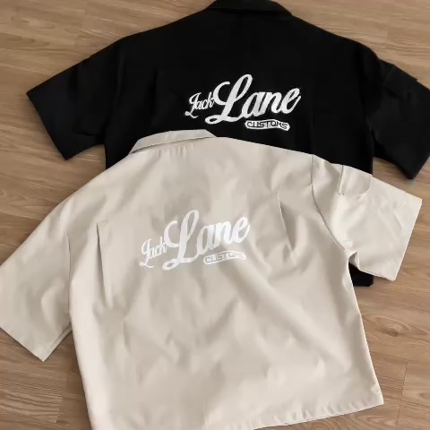 Áo Sơ Mi Cộc Tay Boxy Customs Jack Lane, Áo sơ mi form crop - boxy , Local Brand JACK LANE | BigBuy360 - bigbuy360.vn