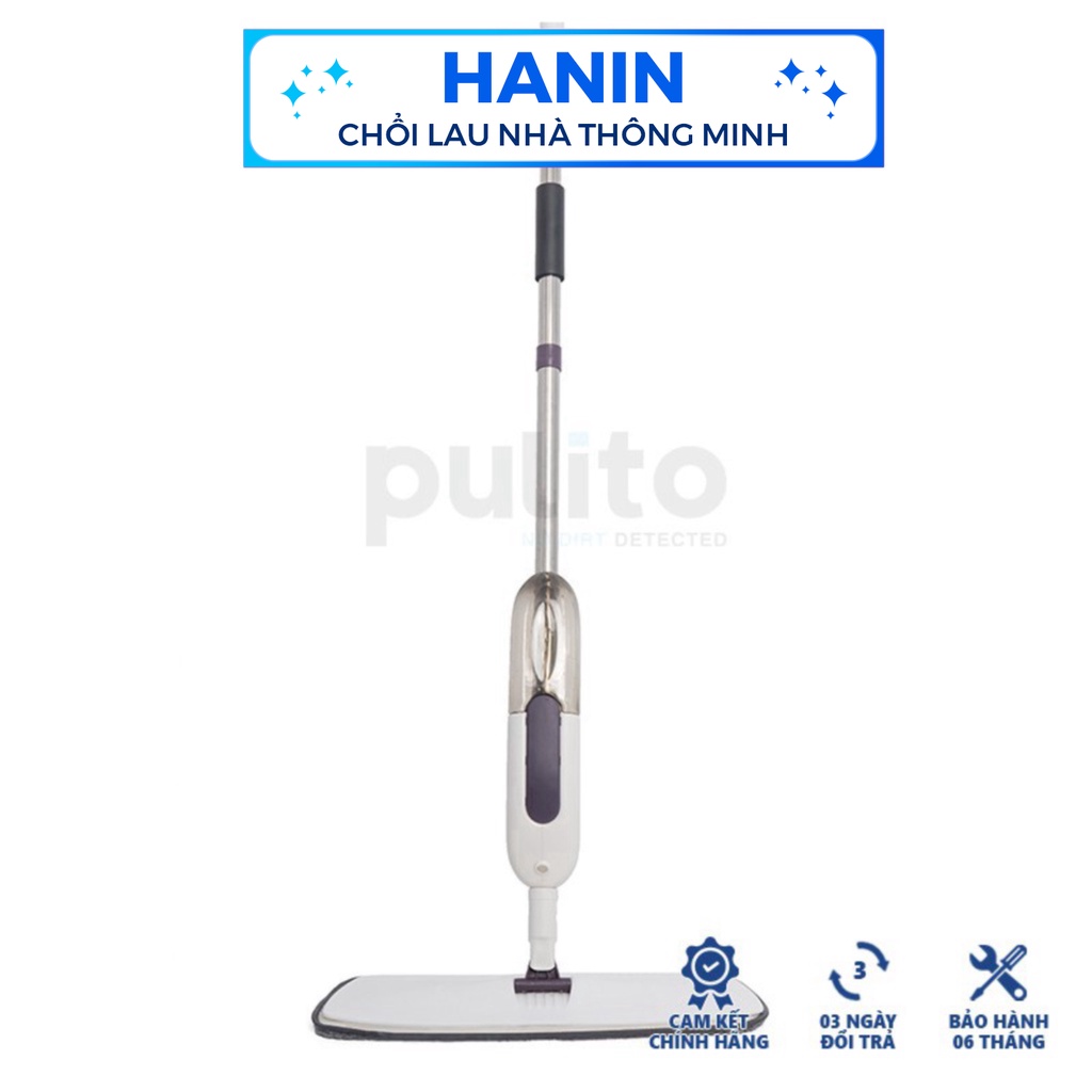 Cây Lau Nhà Phun Sương Thông Minh, Xoay 360 Độ - Cây Lau Nhà Phun Nước Dạng Sương Giành Cho Sàn Gỗ