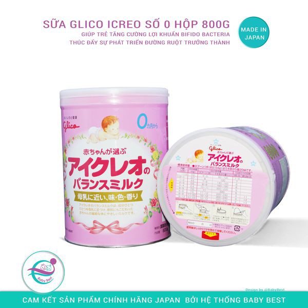 Sữa Glico Icreo nội địa Nhật số 0 hộp 800g