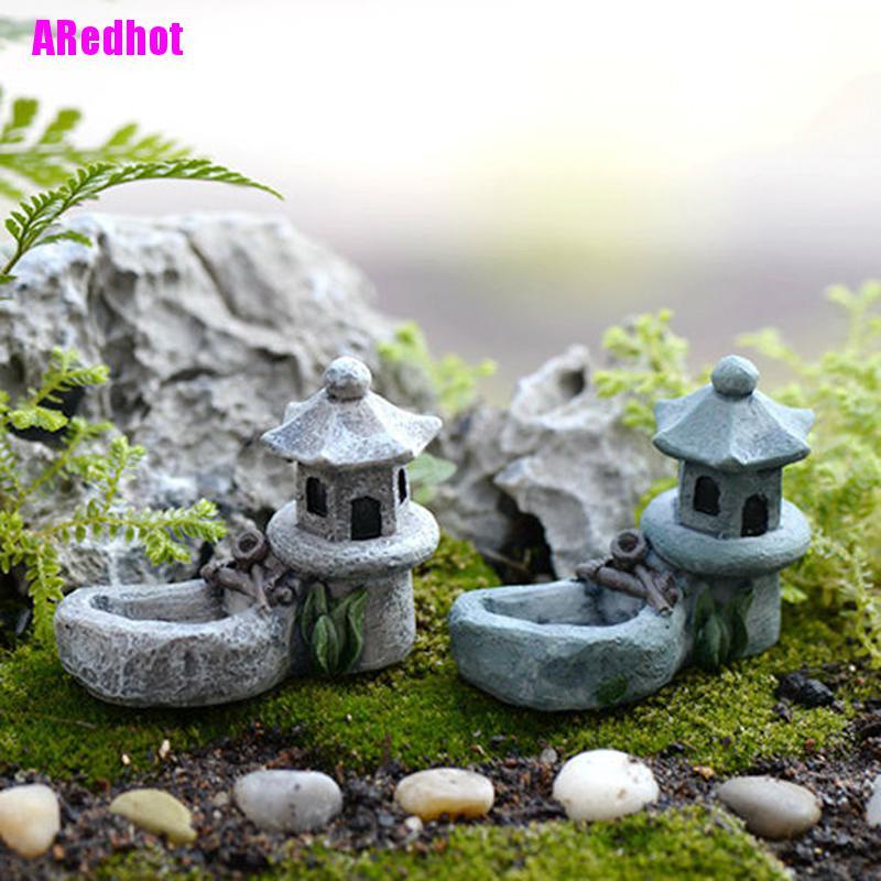 Mô hình tiểu cảnh mini bằng nhựa resin trang trí bể cá