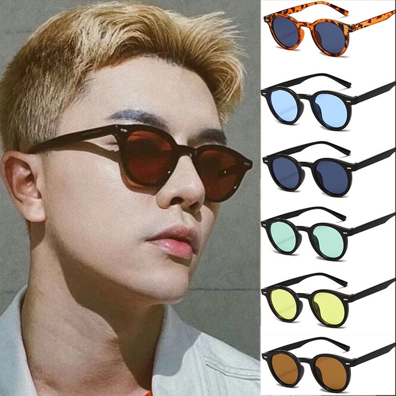 (YUZHU) Kính Mát Gọng Tròn Nhỏ Thời Trang Vintage Mới Nhất Chất Lượng Cao Cho Nữ