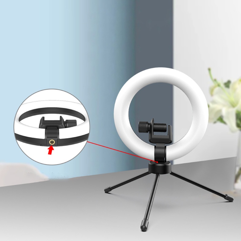Đèn Chụp Ảnh Mini 10 Tốc Độ Điều Chỉnh Được Màu Đen