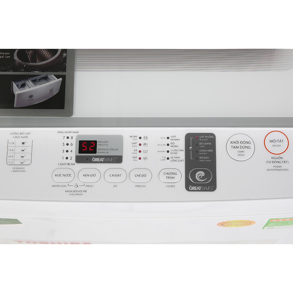 Máy giặt Toshiba 7Kg AW-K800AV Mẫu Mới 2021 sản xuất tại Thái Lan- Hàng chính hãng