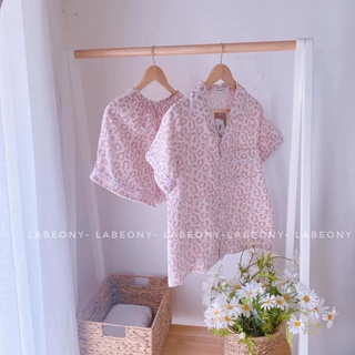 Vải xô muslin cao cấp da beo hồng