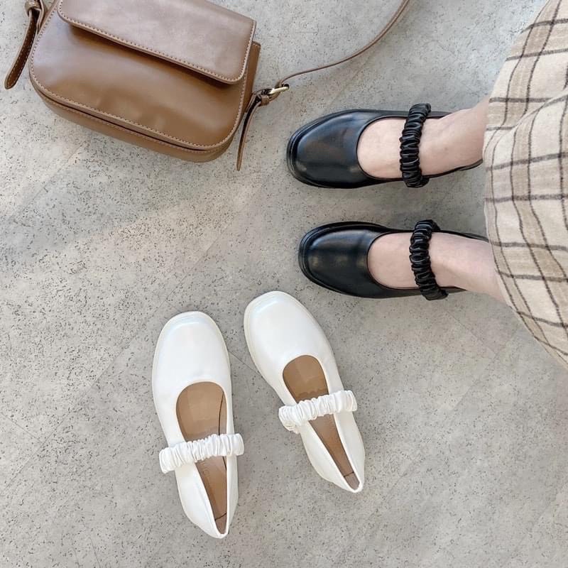 Giày tiểu thư quai nhún xinh xẻo đế cao 3cm